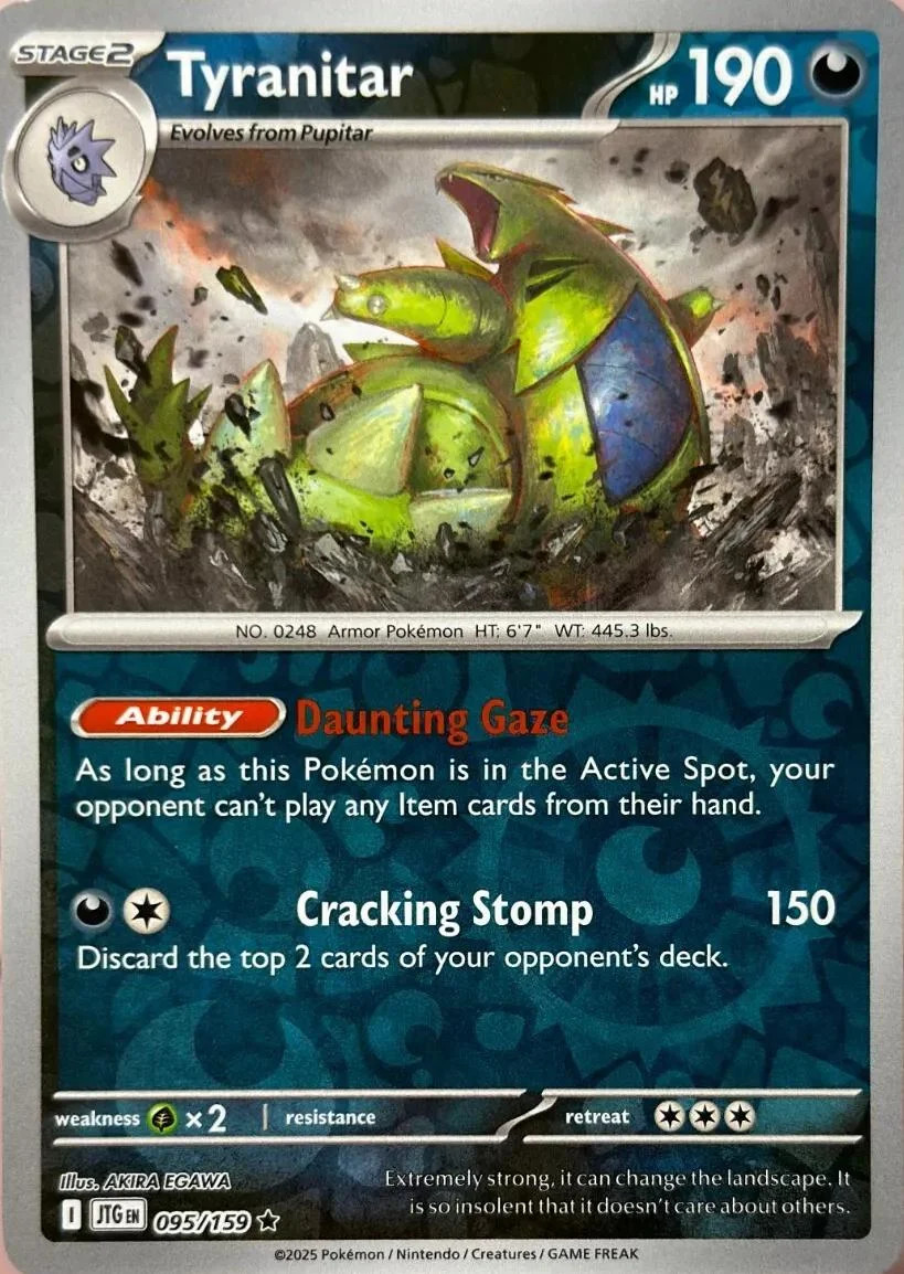 Tyranitar #095 — Juntos de Aventuras (Reverse Holo)