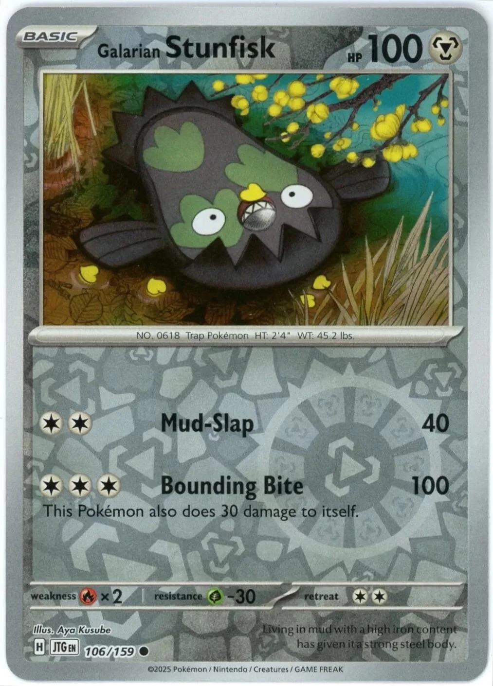 Stunfisk di Galar #106 — Avventure Insieme (Reverse Holo)
