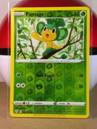 Pansage #6 — Fiamme Oscure (Reverse Holo)