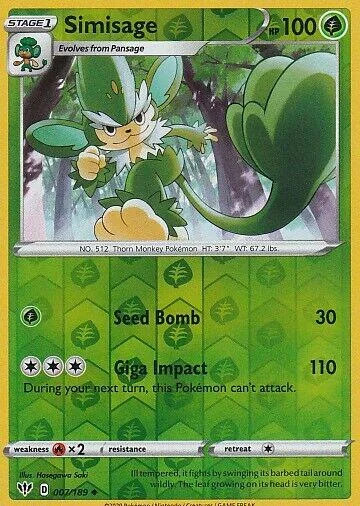 Simisage #7 — Escuridão Incandescente (Reverse Holo)