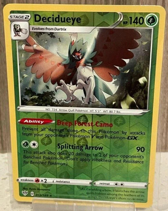 Decidueye #13 — Escuridão Incandescente (Reverse Holo)