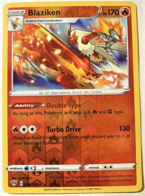 Blaziken #24 — Escuridão Incandescente (Reverse Holo)