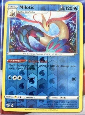 Milotic #39 — Fiamme Oscure (Reverse Holo)