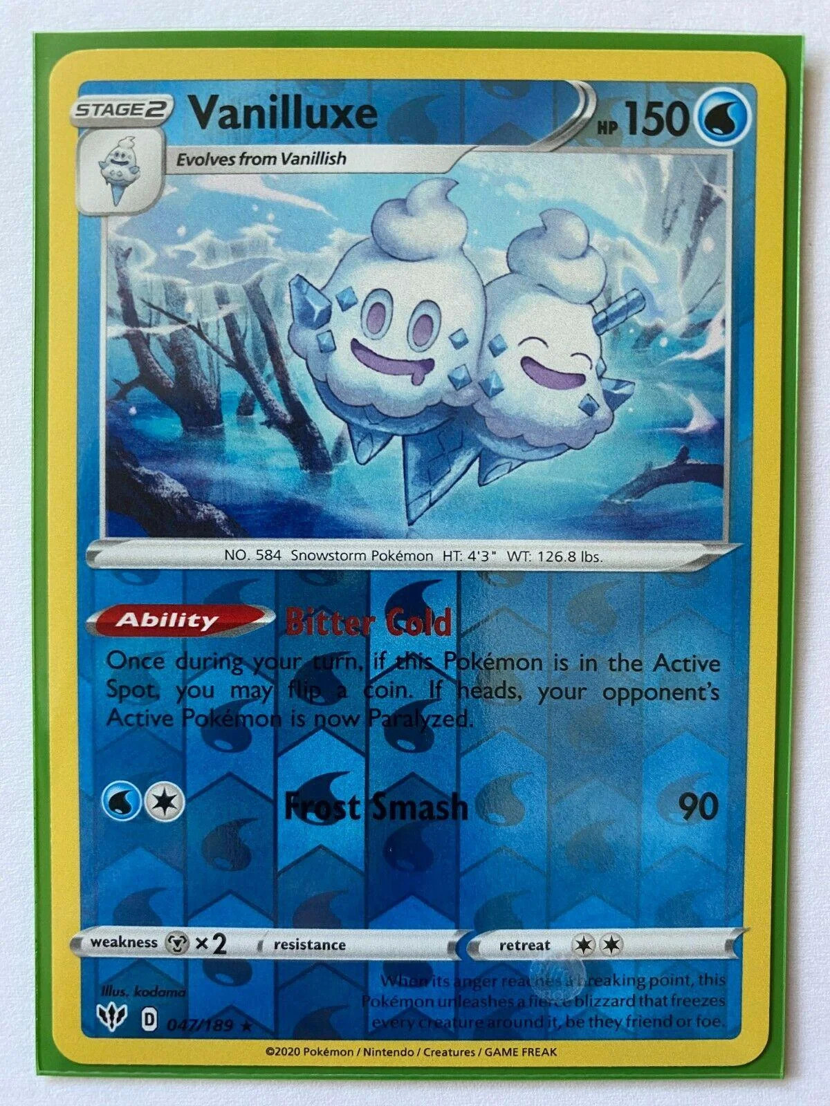 Vanilluxe #47 — Escuridão Incandescente (Reverse Holo)