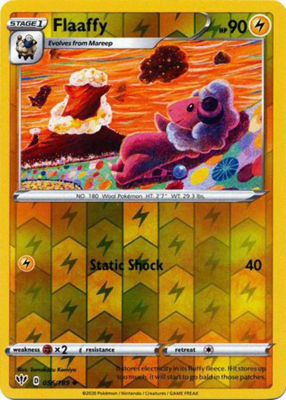 Flaaffy #56 — Fiamme Oscure (Reverse Holo)