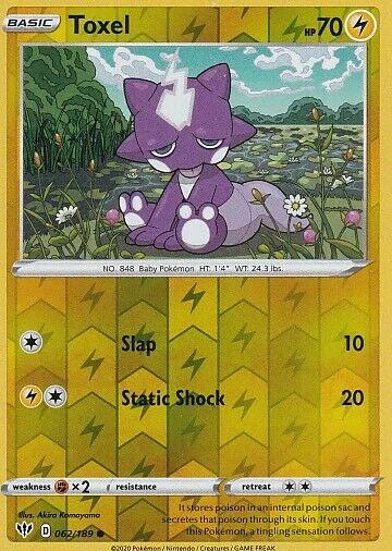 Toxel #62 — Escuridão Incandescente (Reverse Holo)