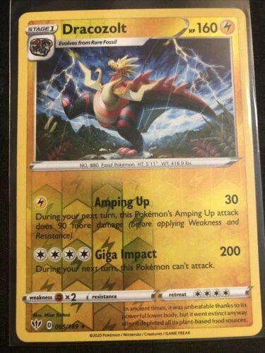 Dracozolt #65 — Escuridão Incandescente (Reverse Holo)