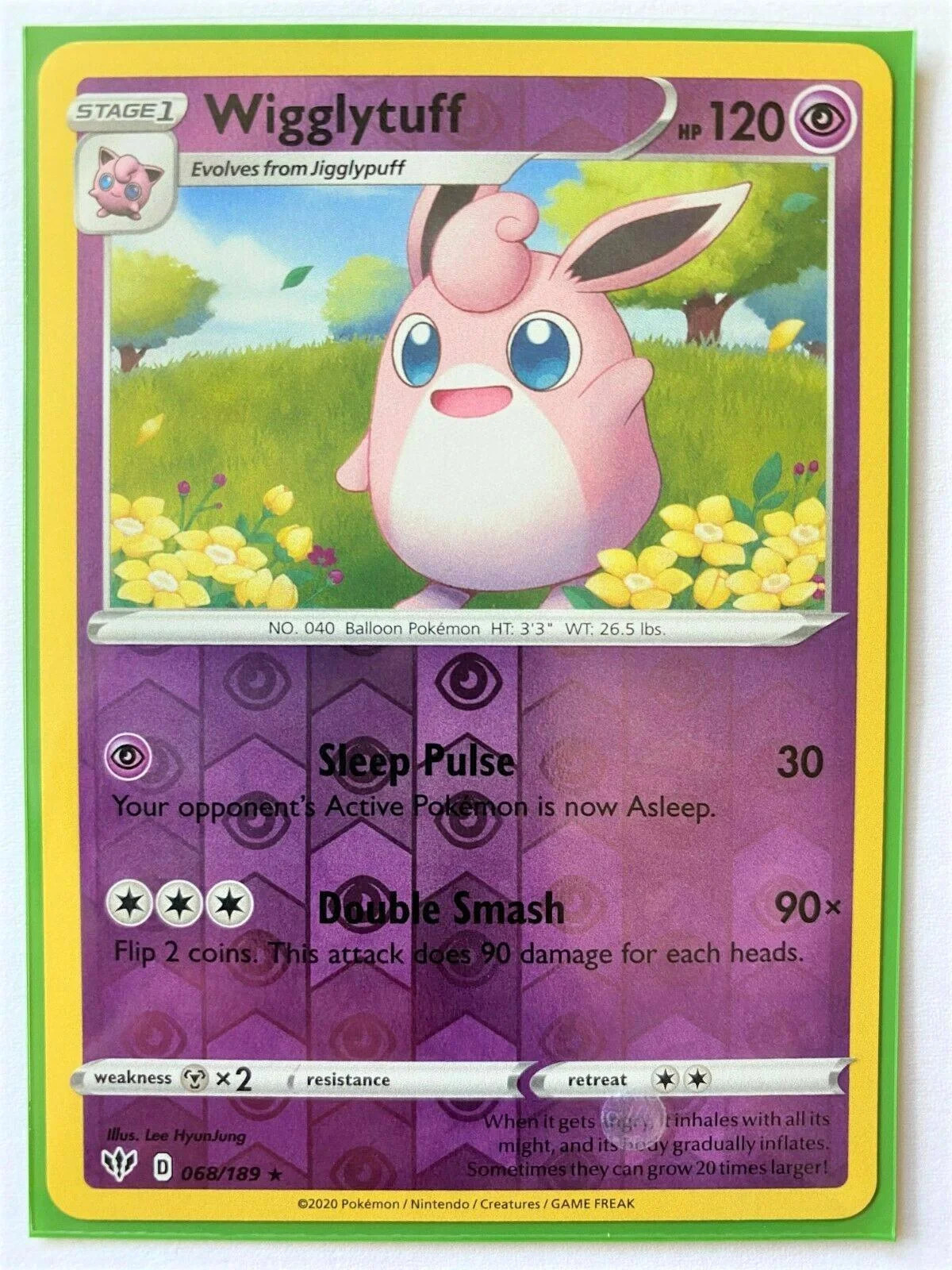 Wigglytuff #68 — Escuridão Incandescente (Reverse Holo)