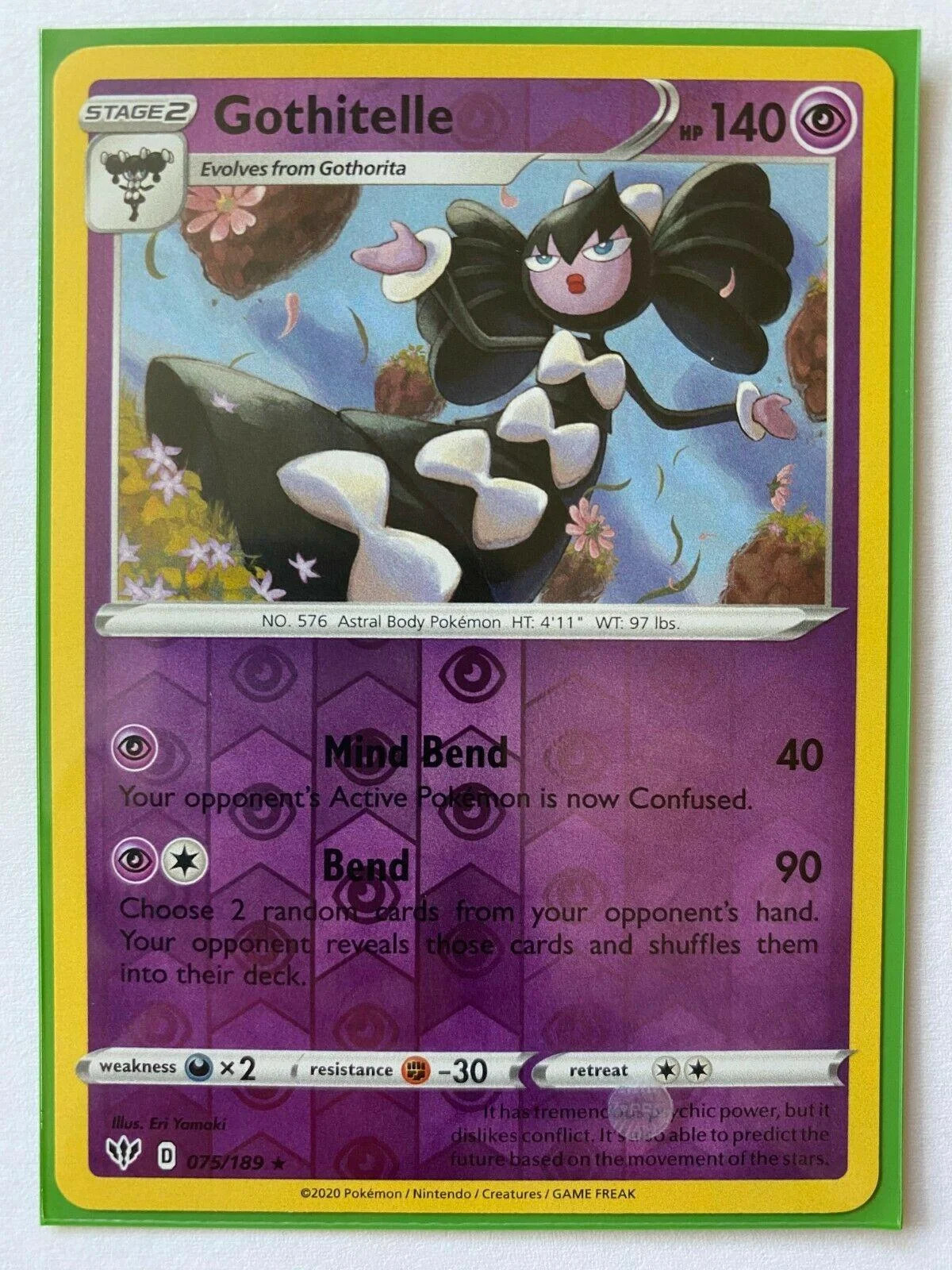 Gothitelle #75 — Oscuridad Incandescente (Reverse Holo)