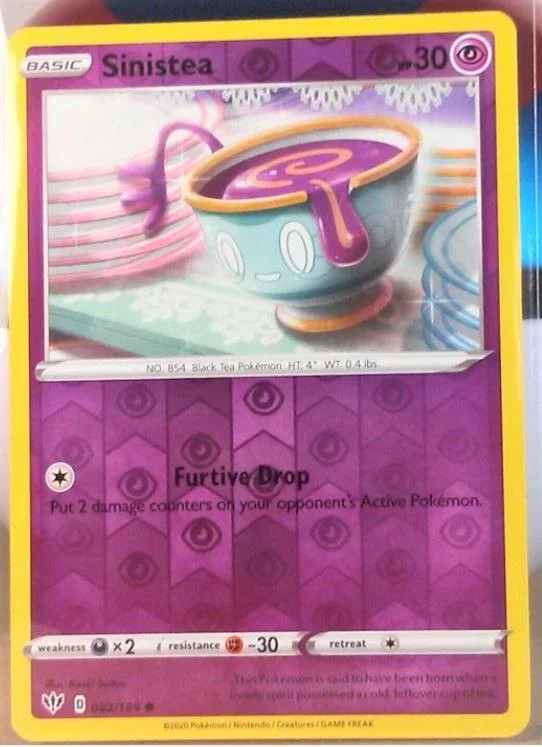 Sinistea #82 — Escuridão Incandescente (Reverse Holo)
