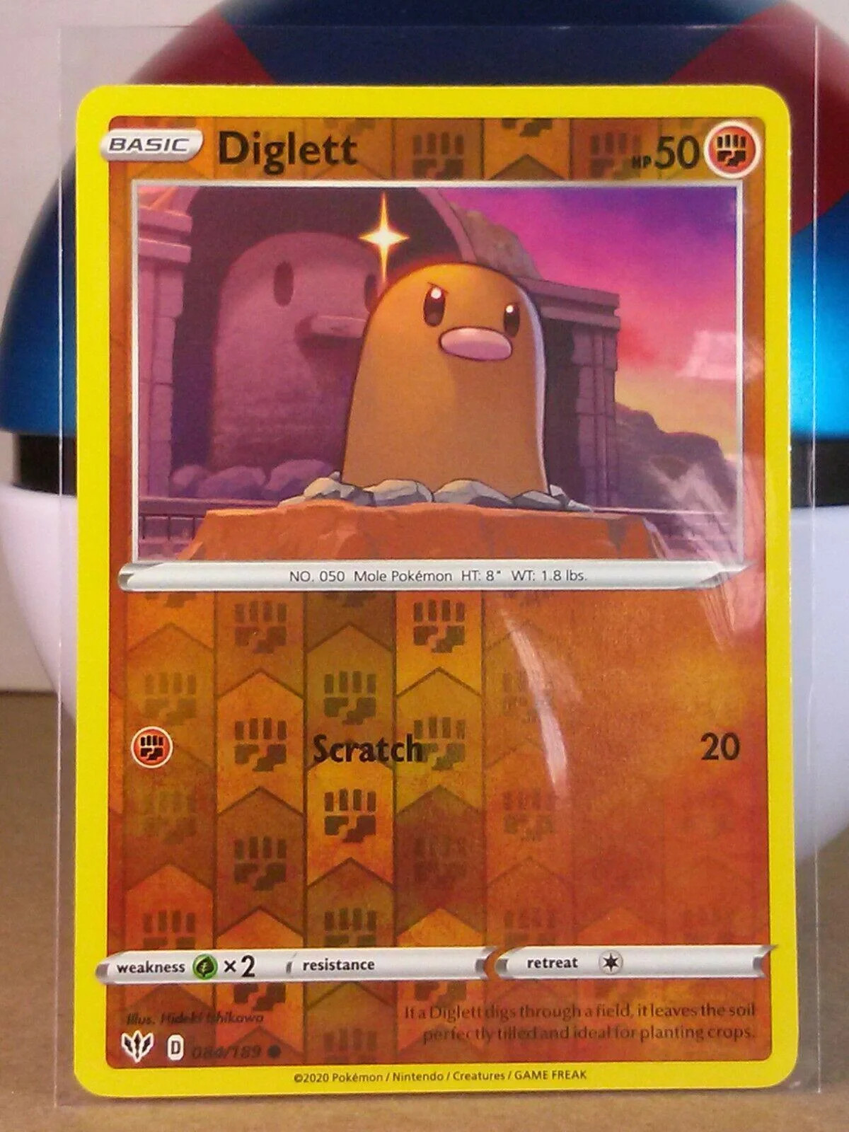 Diglett #84 — Escuridão Incandescente (Reverse Holo)