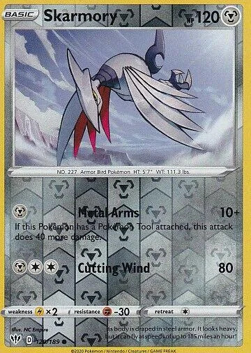 Skarmory #120 — Escuridão Incandescente (Reverse Holo)
