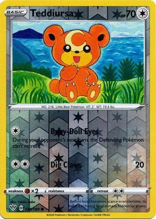 Teddiursa #138 — Escuridão Incandescente (Reverse Holo)