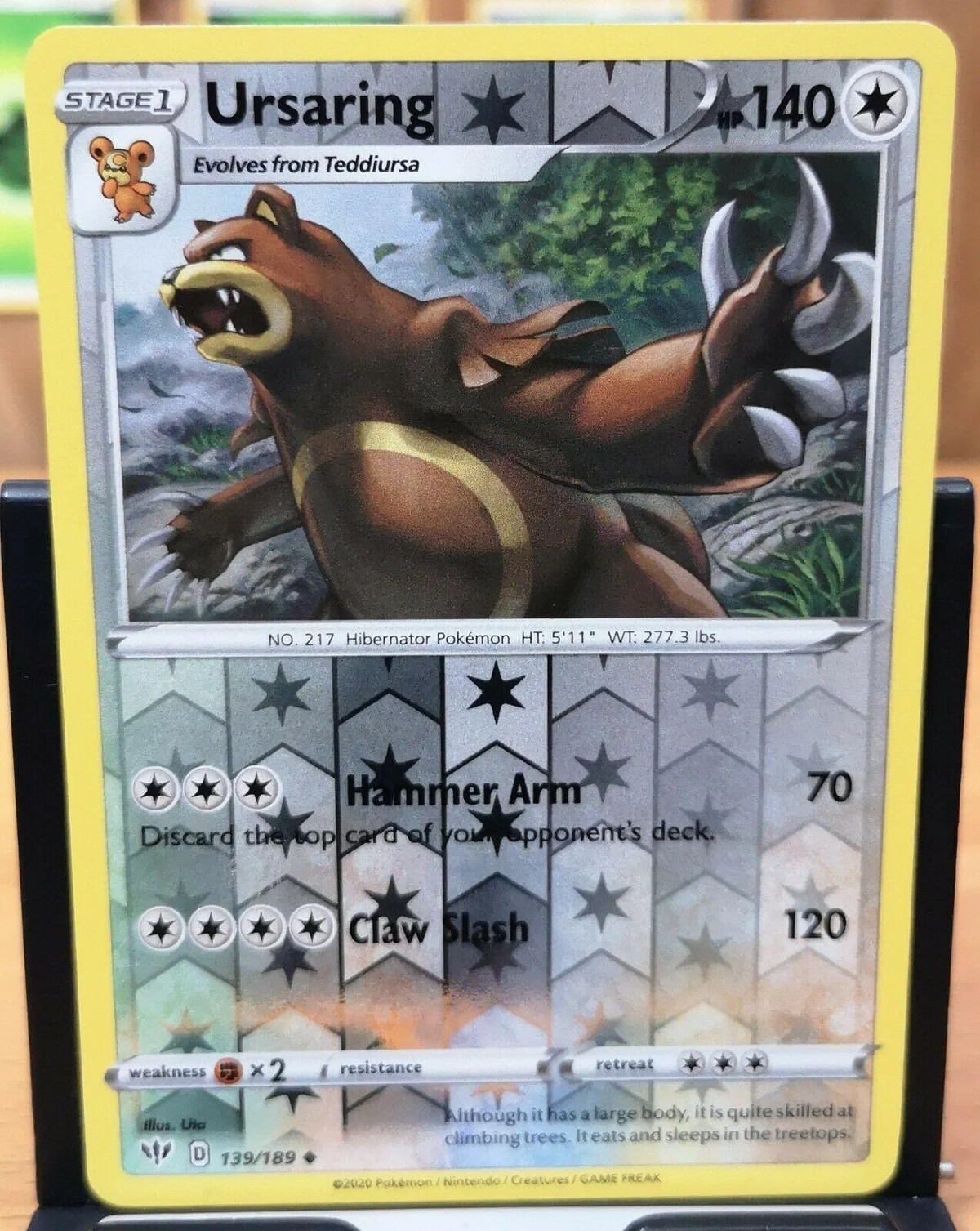 Ursaring #139 — Flammende Finsternis (Reverse Holo)