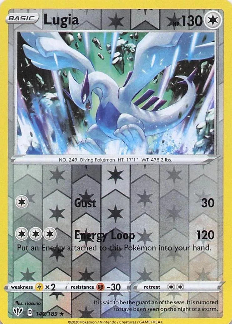 Lugia #140 — Fiamme Oscure (Reverse Holo)