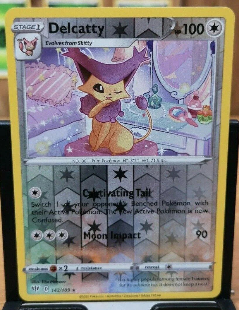 Delcatty #142 — Escuridão Incandescente (Reverse Holo)