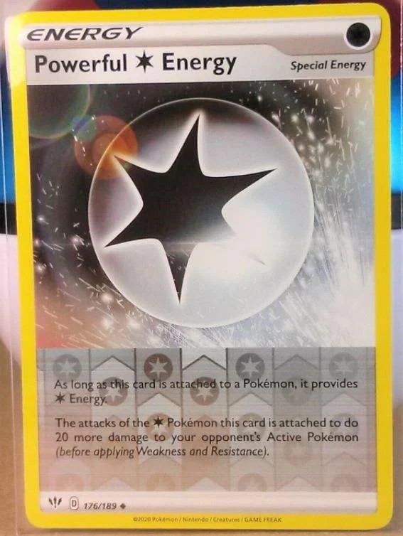 Energia Colorless Poderosa #176 — Escuridão Incandescente (Reverse Holo)