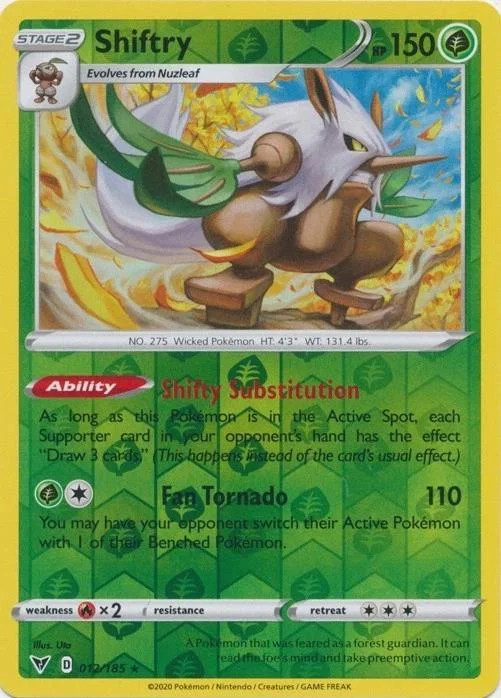 Shiftry #12 — Voltaggio Sfolgorante (Reverse Holo)