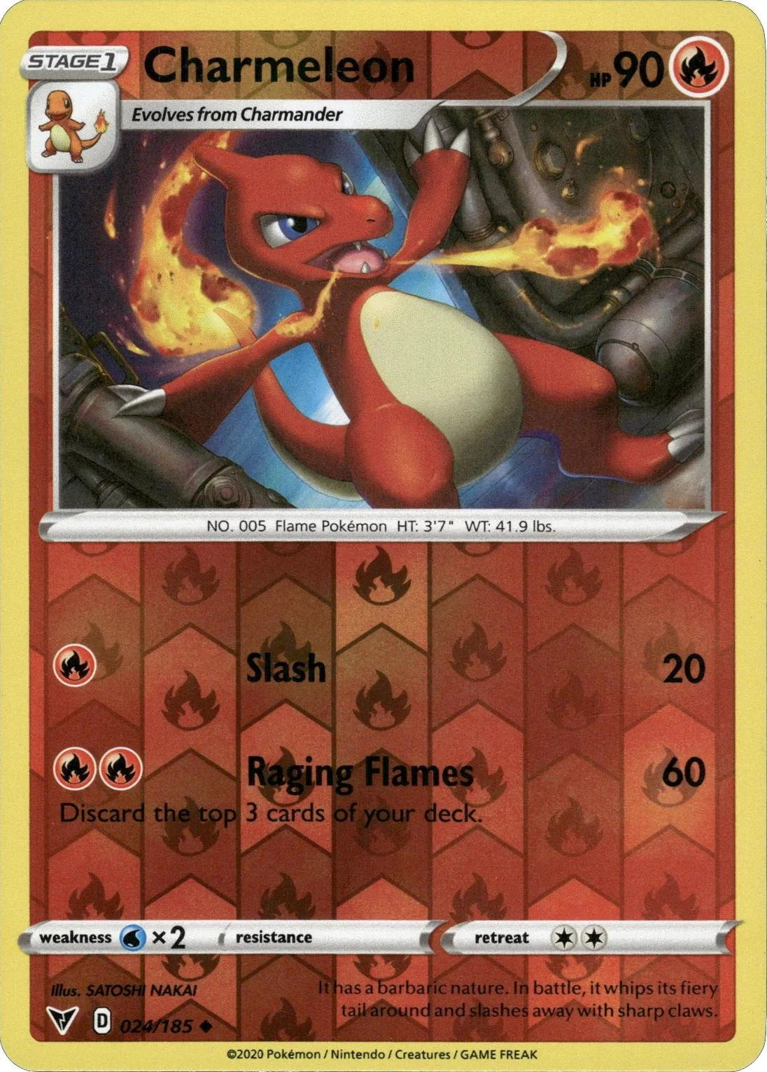 Charmeleon #24 — Voltaggio Sfolgorante (Reverse Holo)