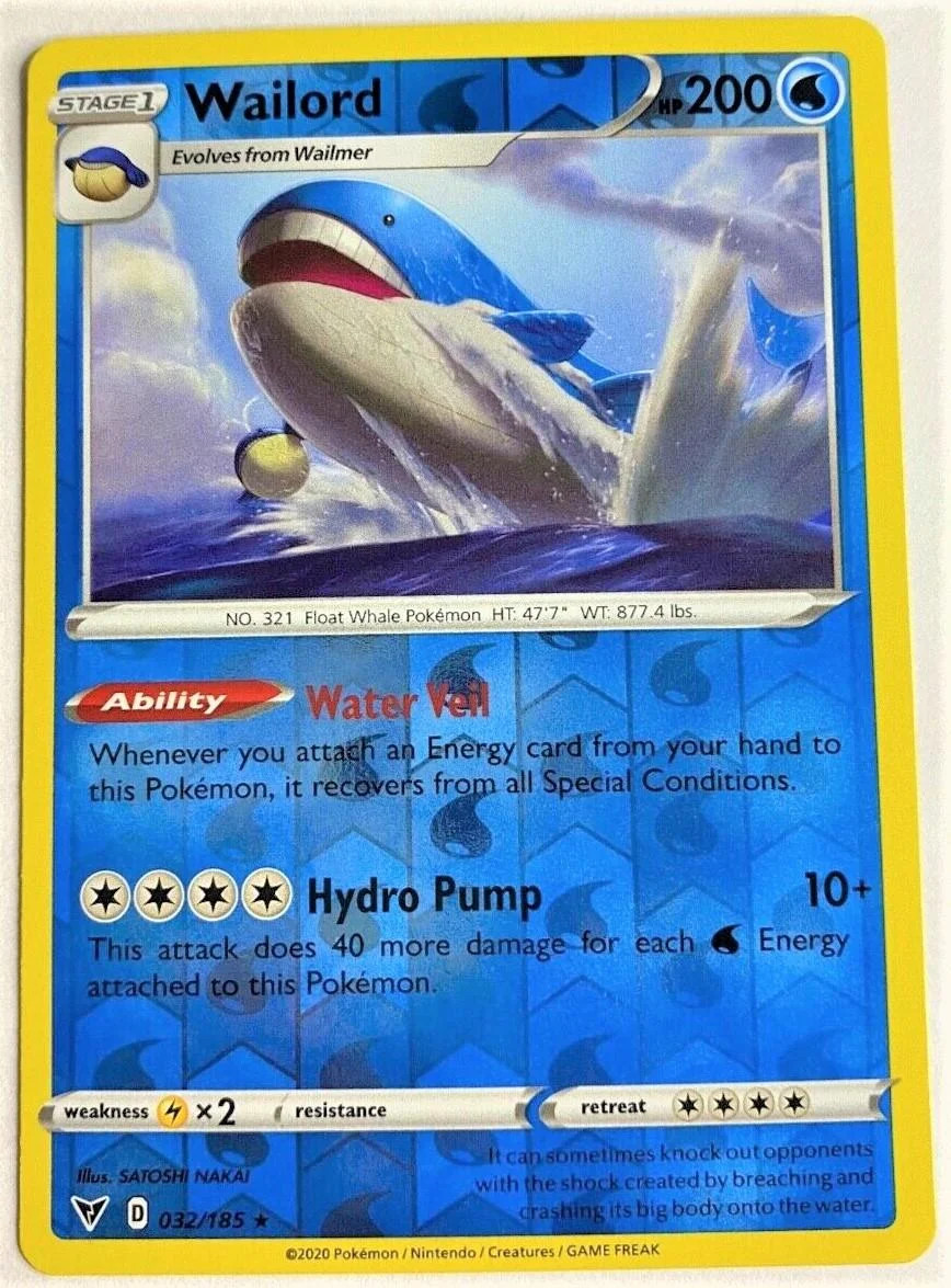 Wailord #32 — Voltaggio Sfolgorante (Reverse Holo)