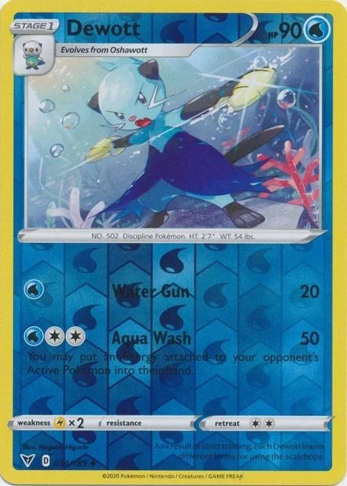 Dewott #34 — Voltaggio Sfolgorante (Reverse Holo)
