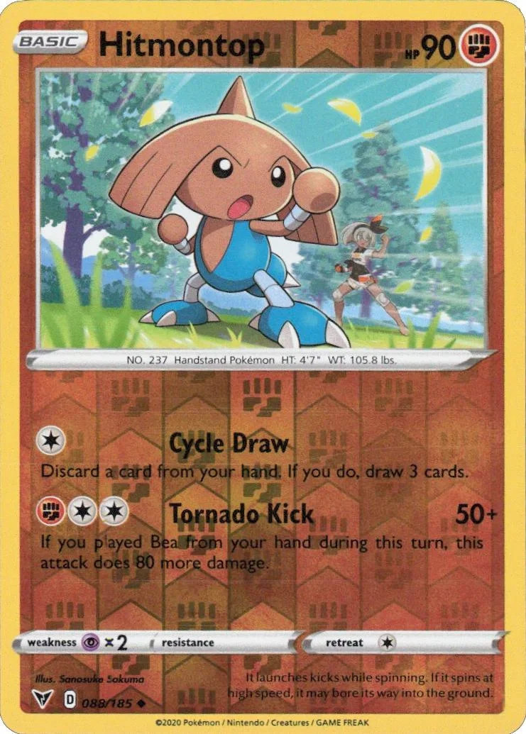 Hitmontop #88 — Voltagem Vívida (Reverse Holo)