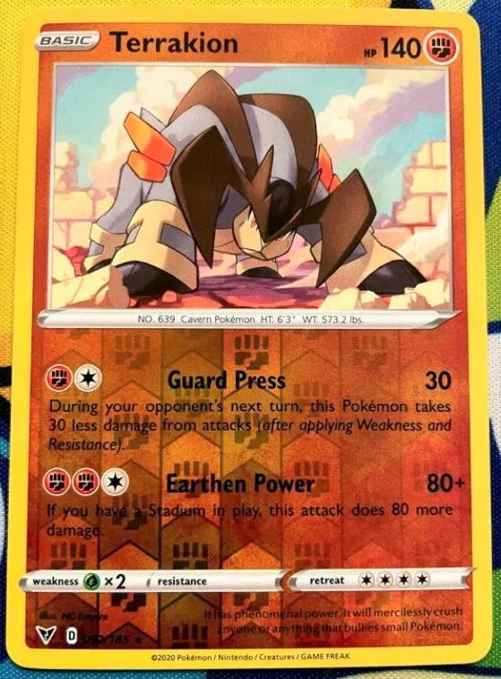 Terrakion #92 — Voltaggio Sfolgorante (Reverse Holo)