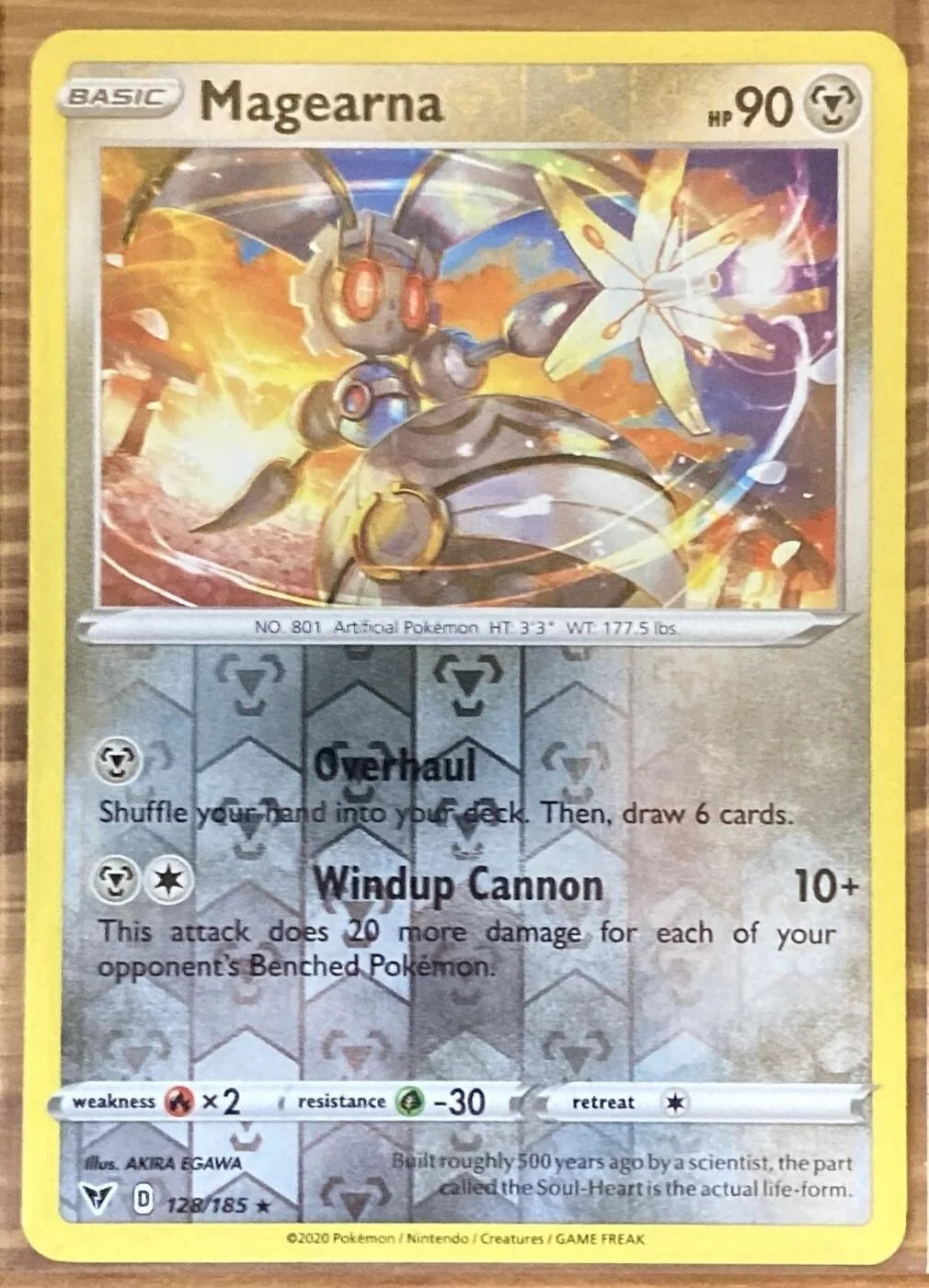 Magearna #128 — Voltaggio Sfolgorante (Reverse Holo)