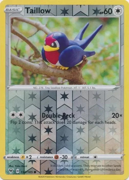 Taillow #133 — Voltaje Vívido (Reverse Holo)