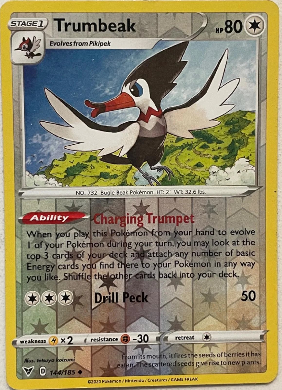 Trumbeak #144 — Voltaje Vívido (Reverse Holo)