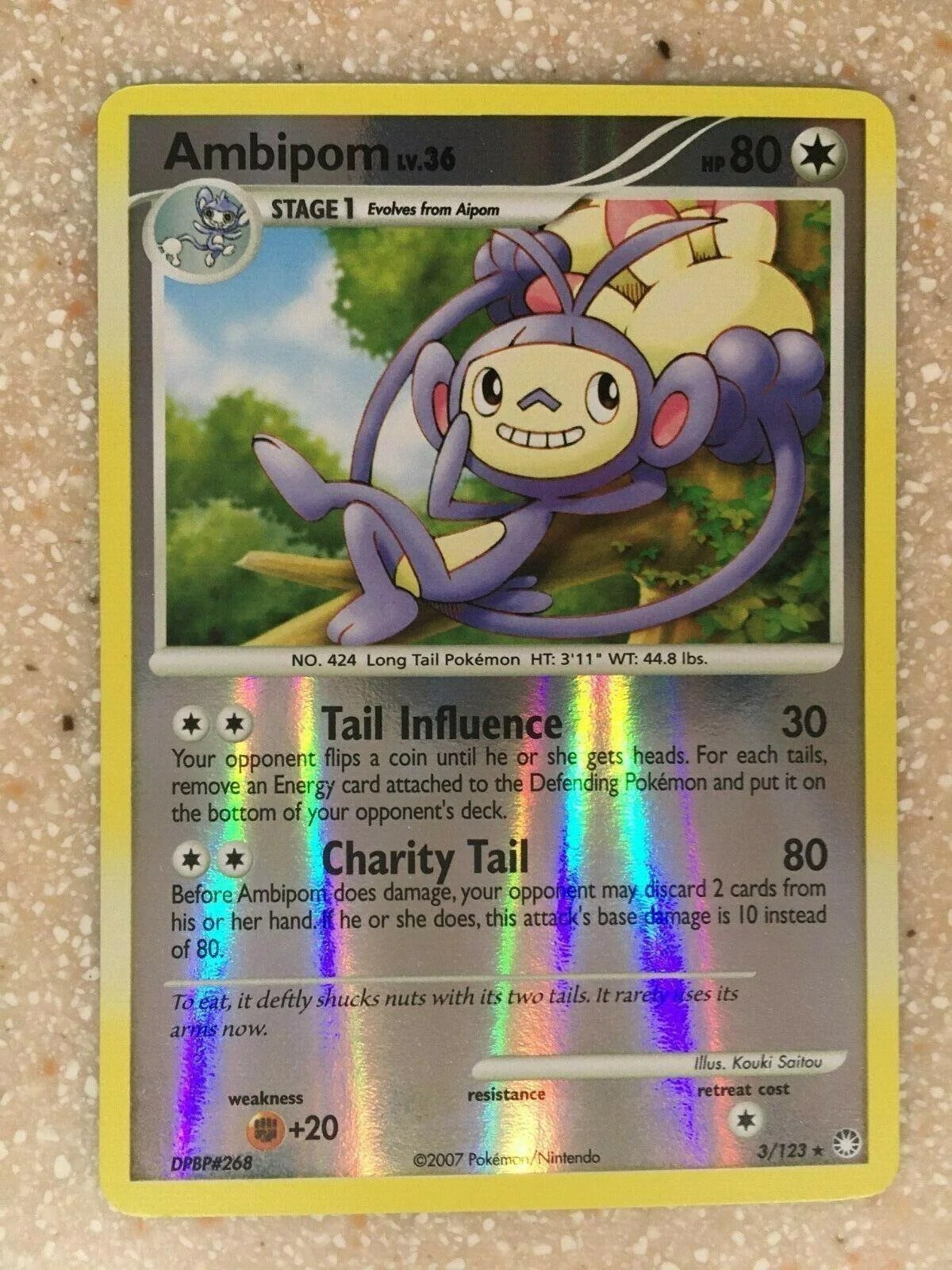 Ambipom Lv.36 #3 — Tesouros Misteriosos (Reverse Holo)