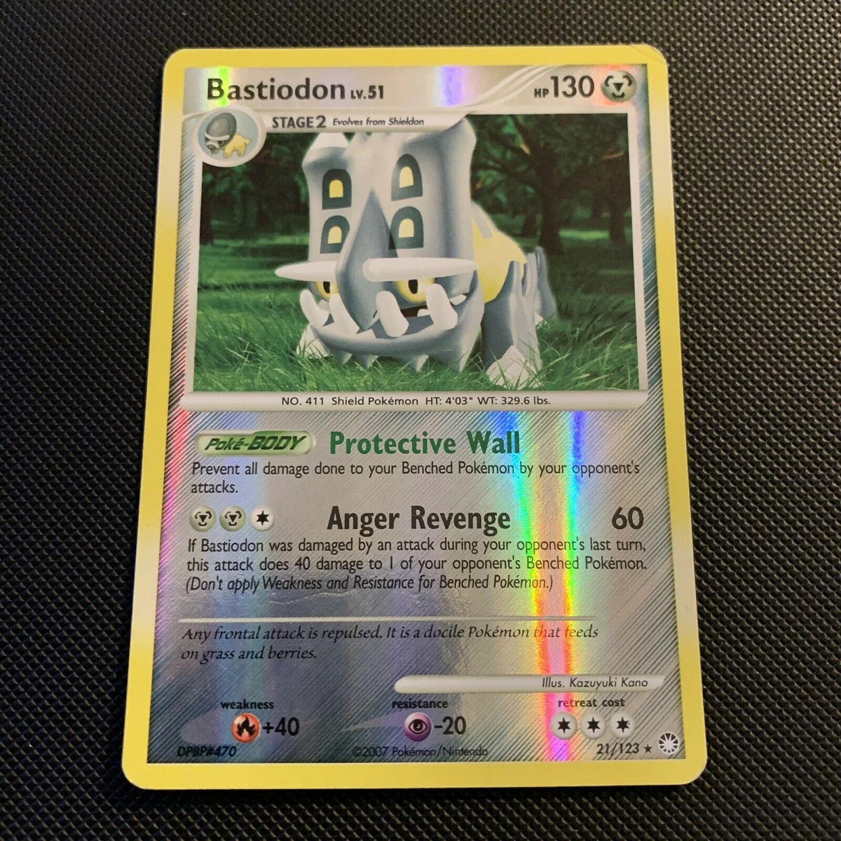 Bastiodon Lv.51 #21 — Tesori Misteriosi (Reverse Holo)