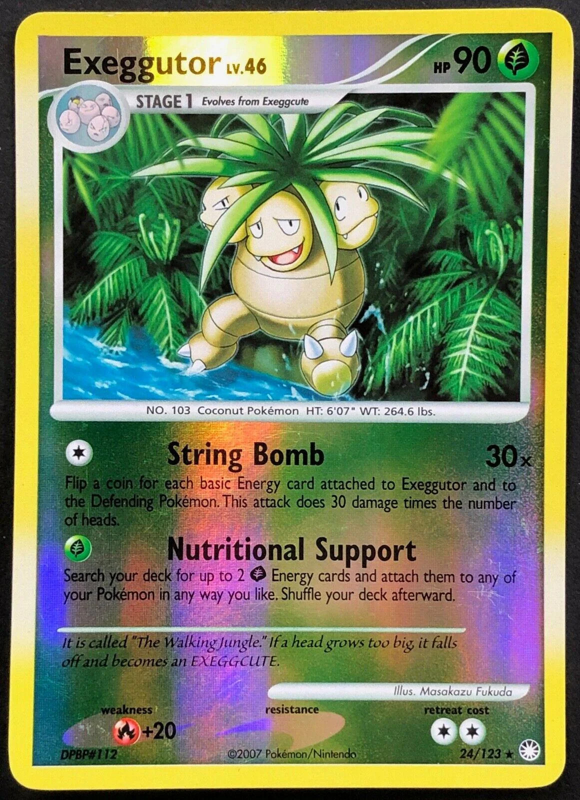 Exeggutor Lv.46 #24 — Tesouros Misteriosos (Reverse Holo)