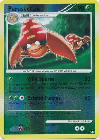 Parasect Lv.36 #58 — Tesouros Misteriosos (Reverse Holo)