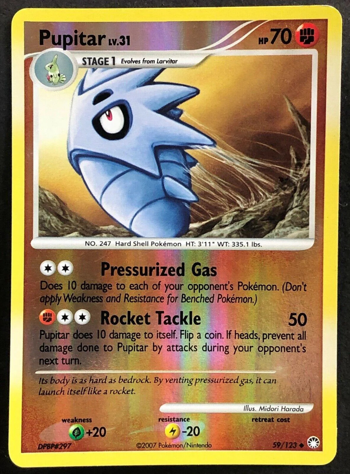 Pupitar Lv.31 #59 — Tesouros Misteriosos (Reverse Holo)