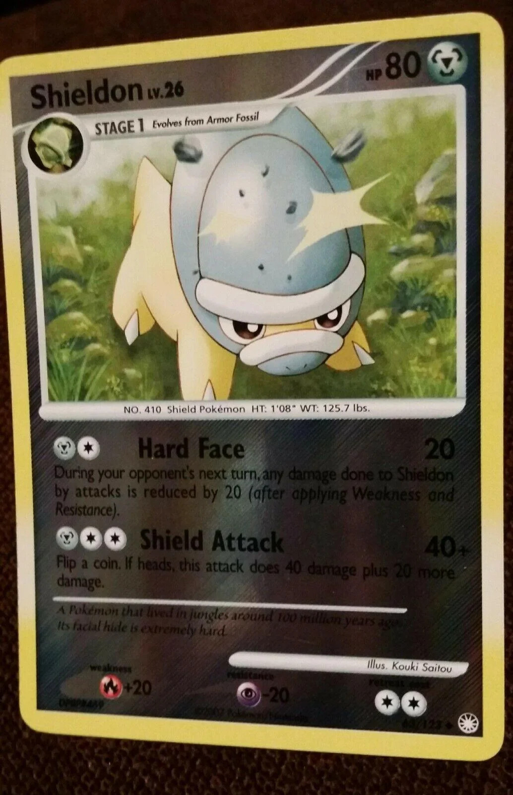 Shieldon Lv.26 #63 — Tesouros Misteriosos (Reverse Holo)