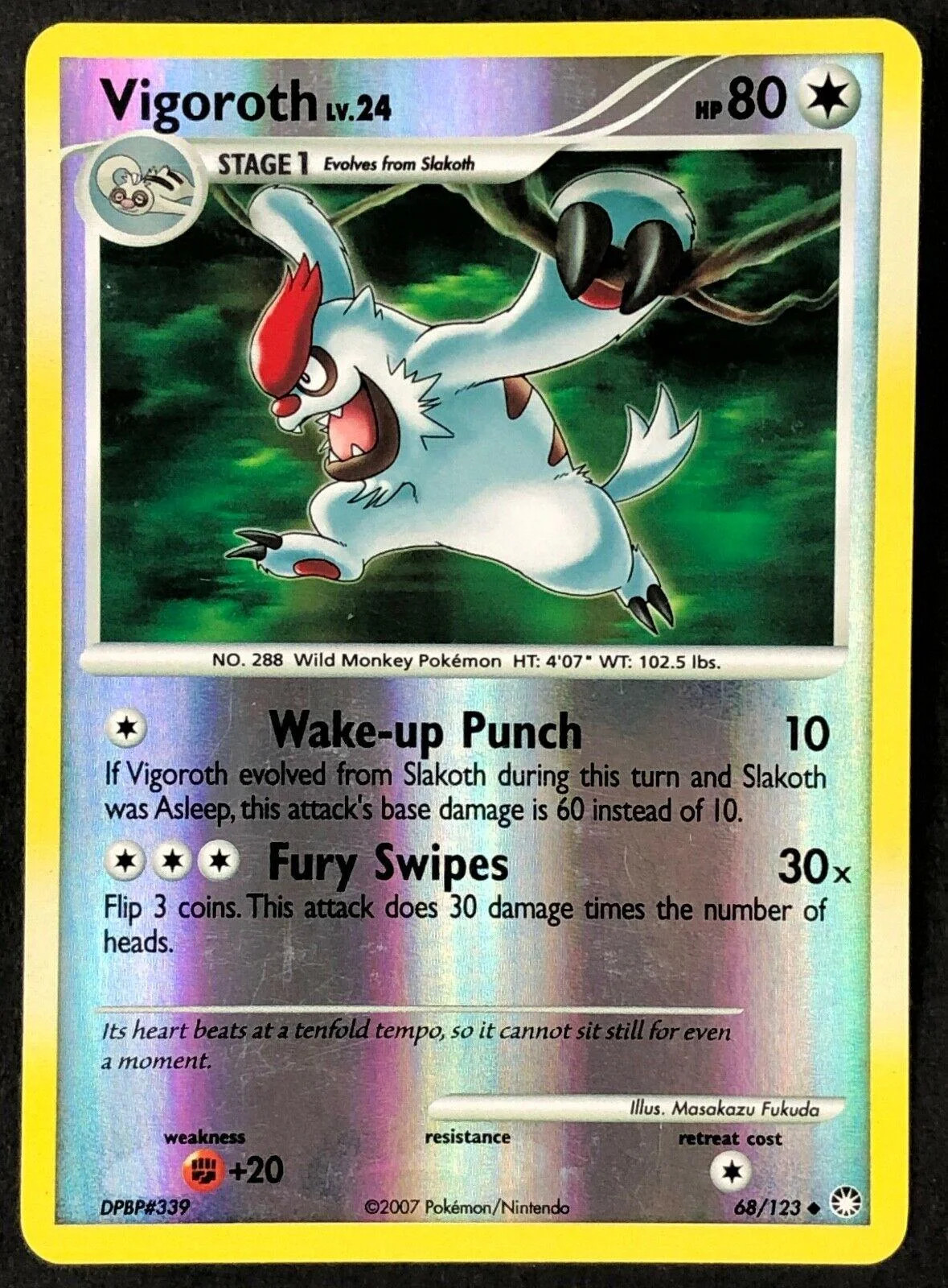 Vigoroth Lv.24 #68 — Tesouros Misteriosos (Reverse Holo)