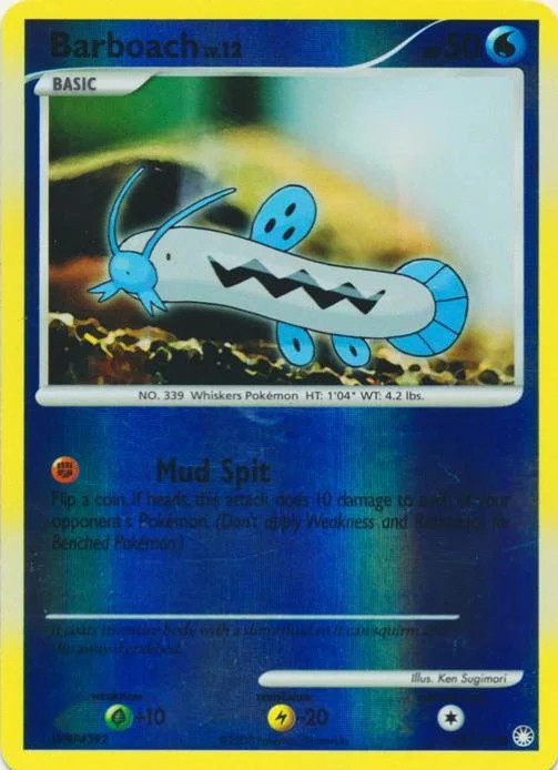 Barboach Lv.12 #72 — Tesouros Misteriosos (Reverse Holo)