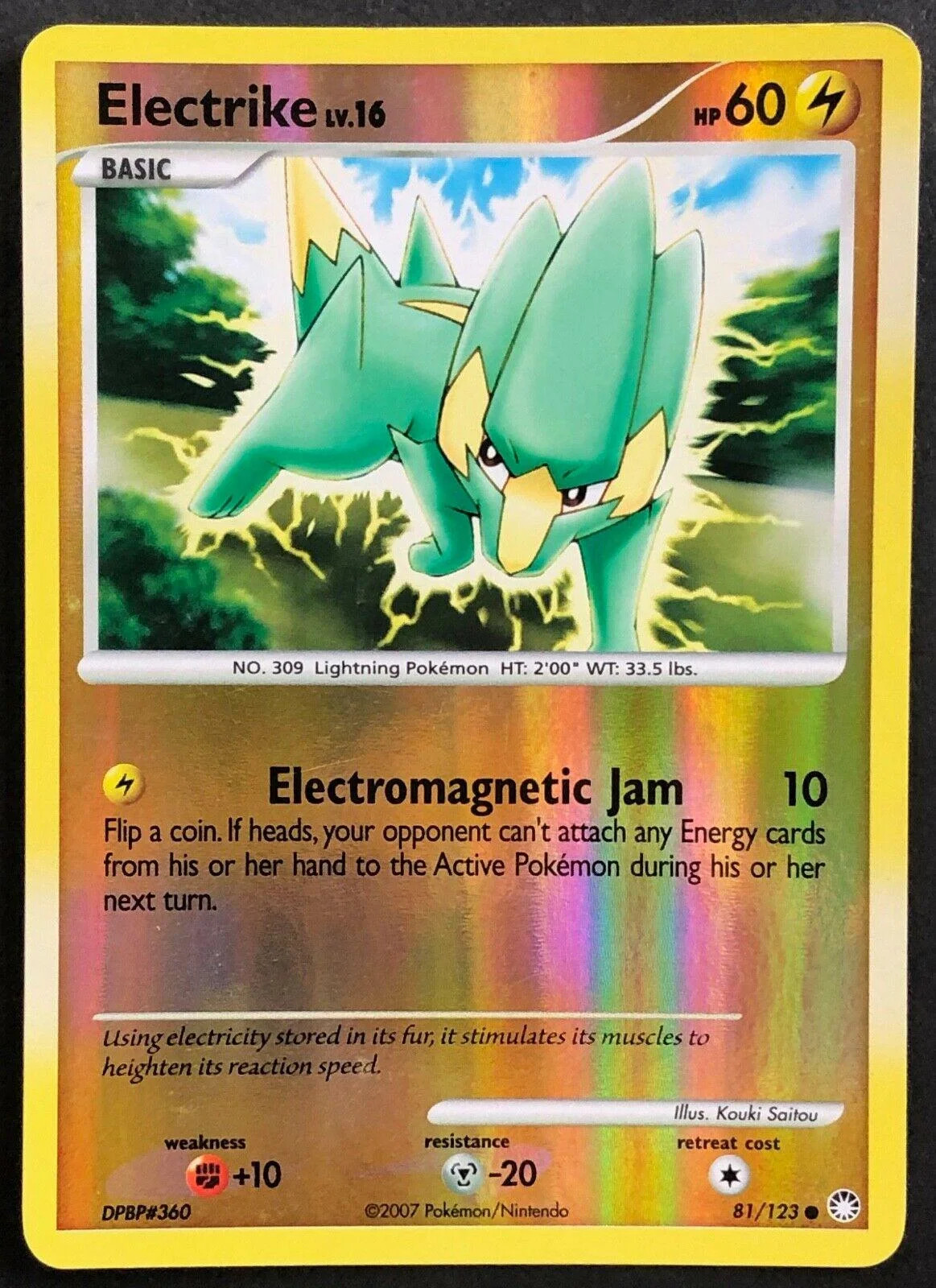 Electrike Lv.16 #81 — Tesouros Misteriosos (Reverse Holo)