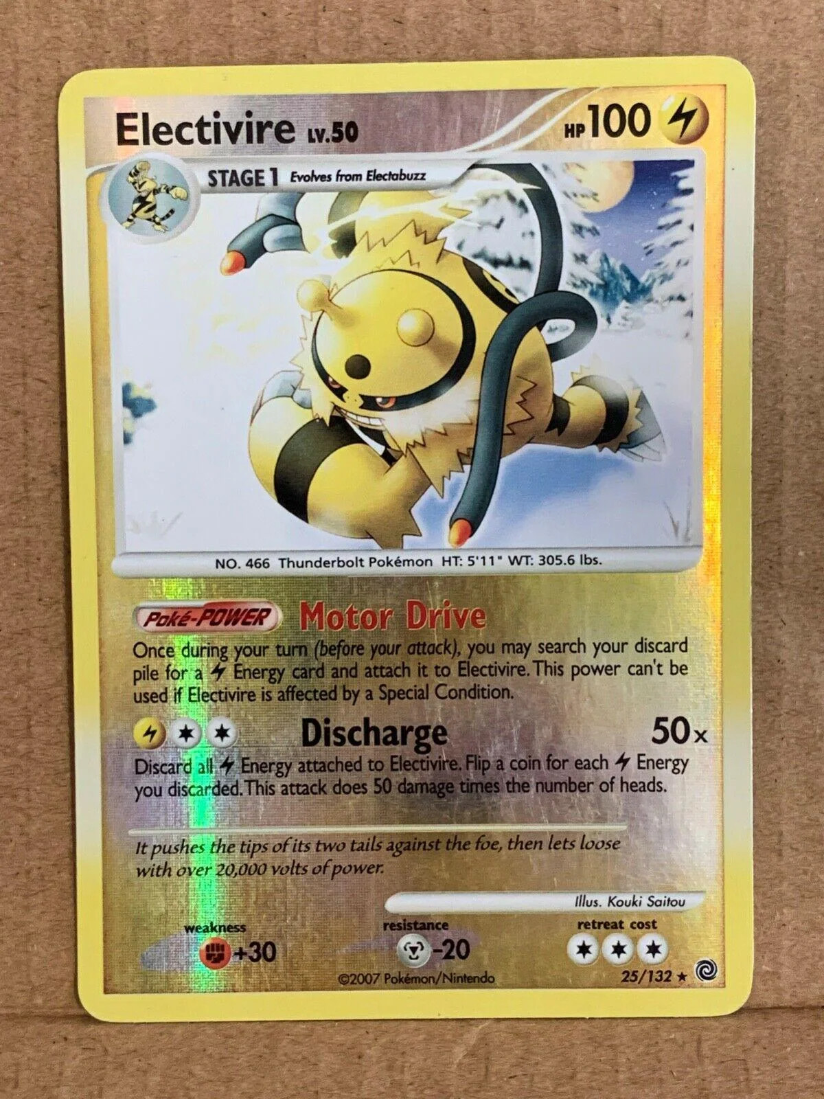 Electivire Lv.50 #25 — Maravilhas Secretas (Reverse Holo)
