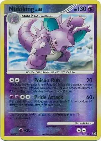 Nidoking Lv.55 #34 — Maravilhas Secretas (Reverse Holo)