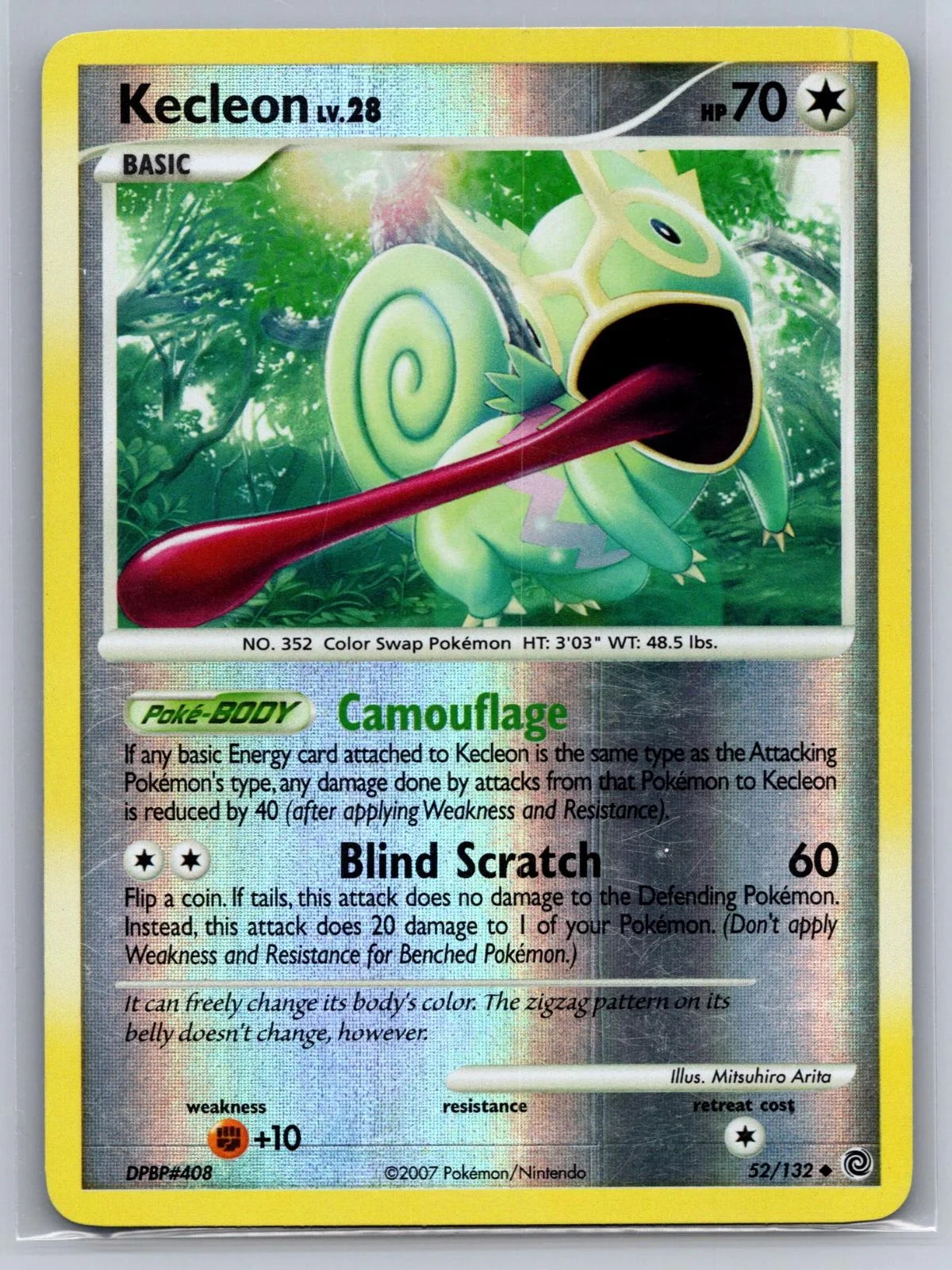 Kecleon Lv.28 #52 — Maravilhas Secretas (Reverse Holo)