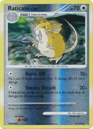 Raticate Lv.29 #61 — Maravilhas Secretas (Reverse Holo)