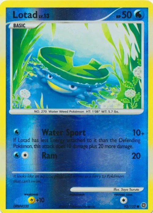 Lotad Lv.13 #92 — Maravilhas Secretas (Reverse Holo)