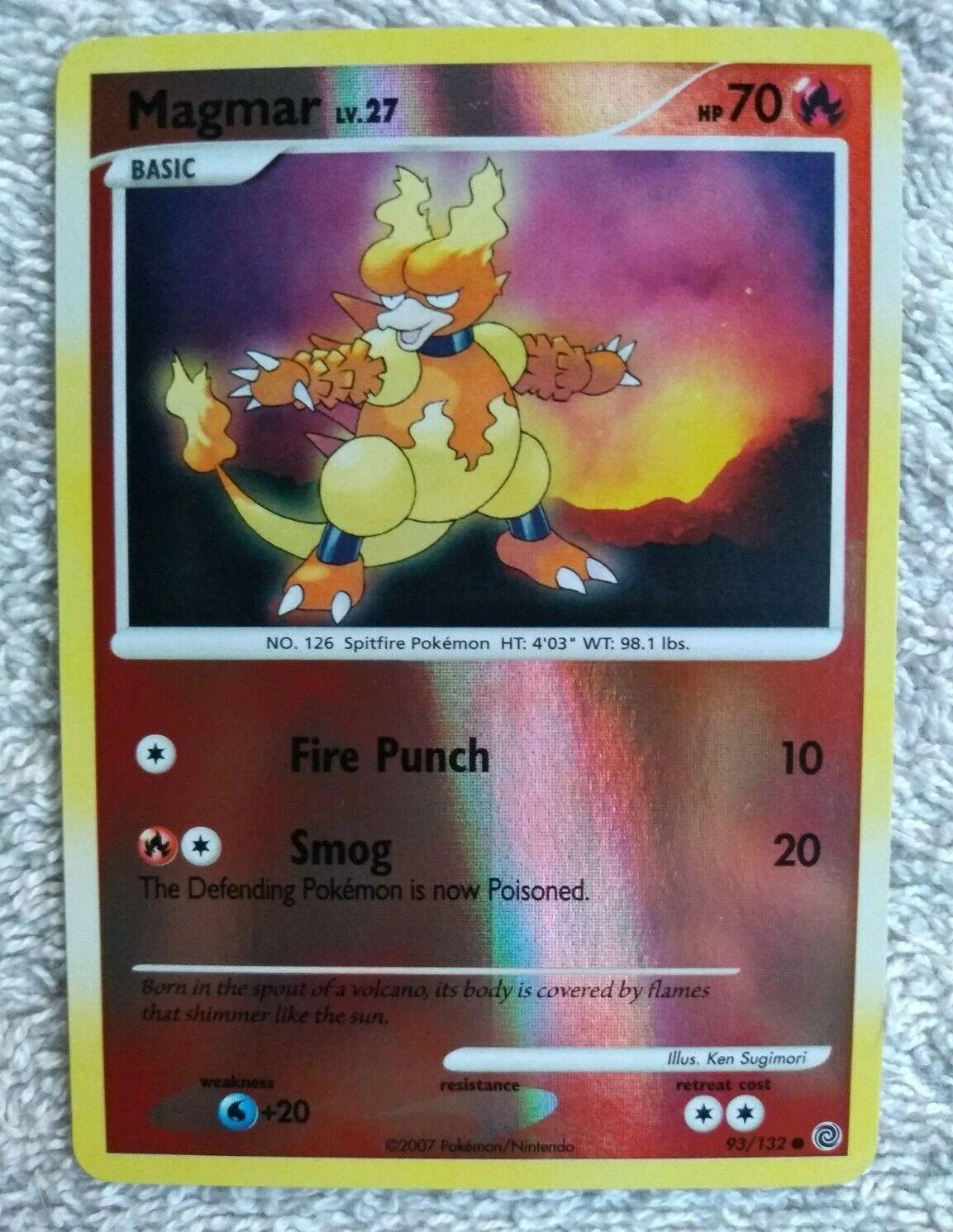 Magmar Lv.27 #93 — Maravilhas Secretas (Reverse Holo)