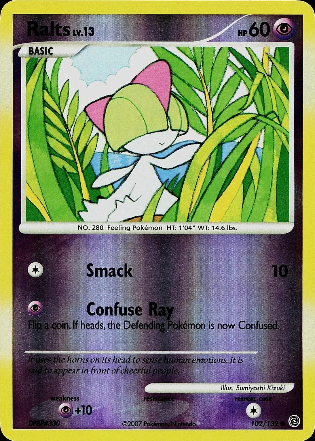 Ralts Lv.13 #102 — Maravilhas Secretas (Reverse Holo)