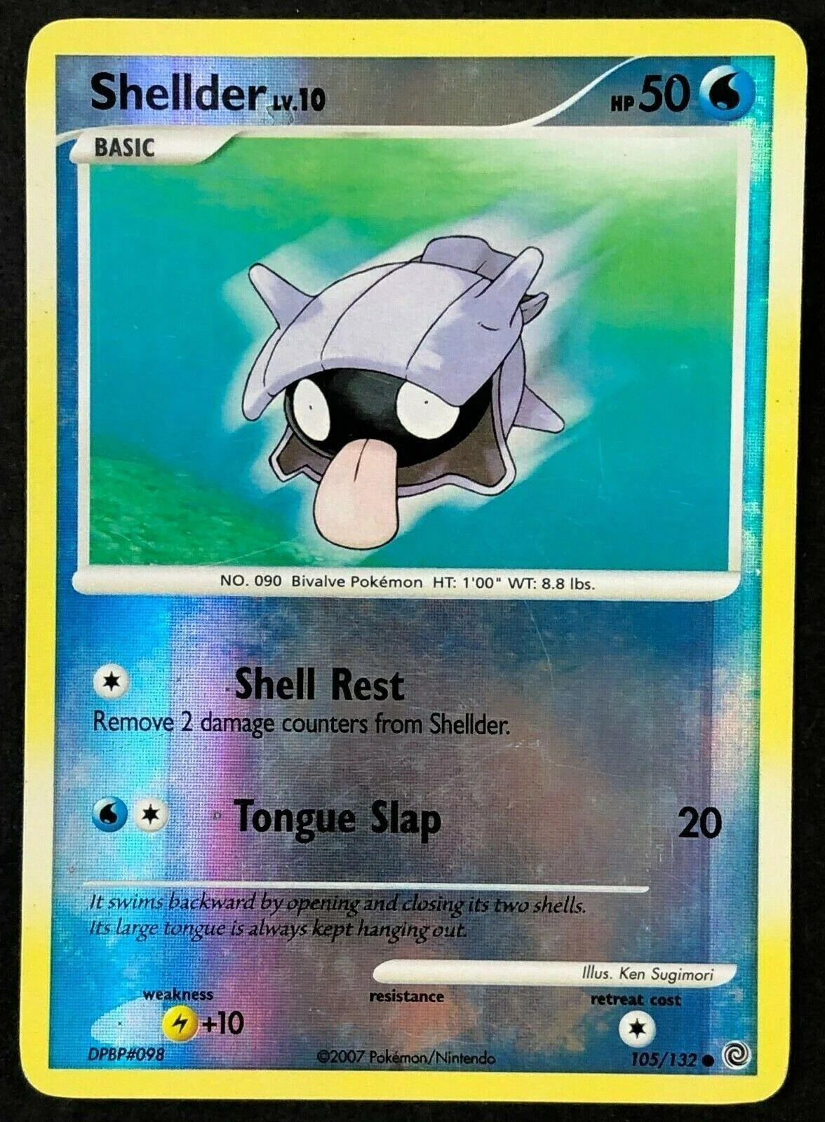 Shellder Lv.10 #105 — Maravillas Secretas (Reverse Holo)