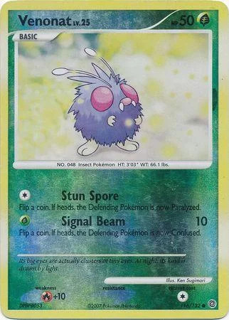 Venonat Lv.25 #116 — Maravilhas Secretas (Reverse Holo)