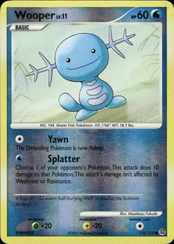 Wooper Lv.11 #118 — Maravilhas Secretas (Reverse Holo)