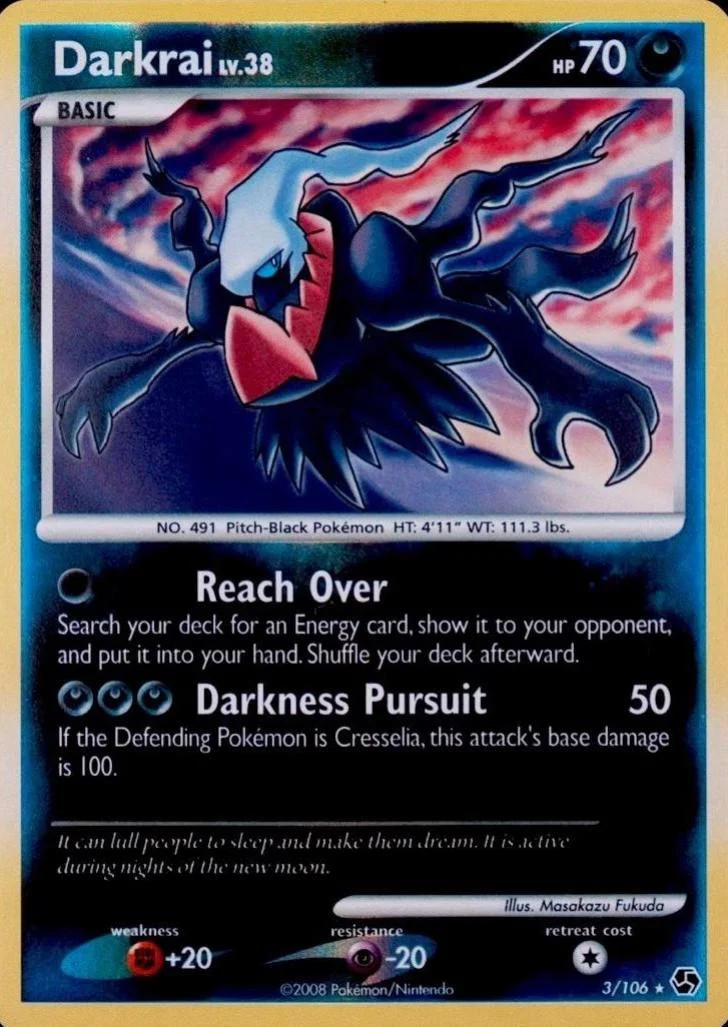Darkrai Lv.38 #3 — Great Encounters (Reverse Holo)